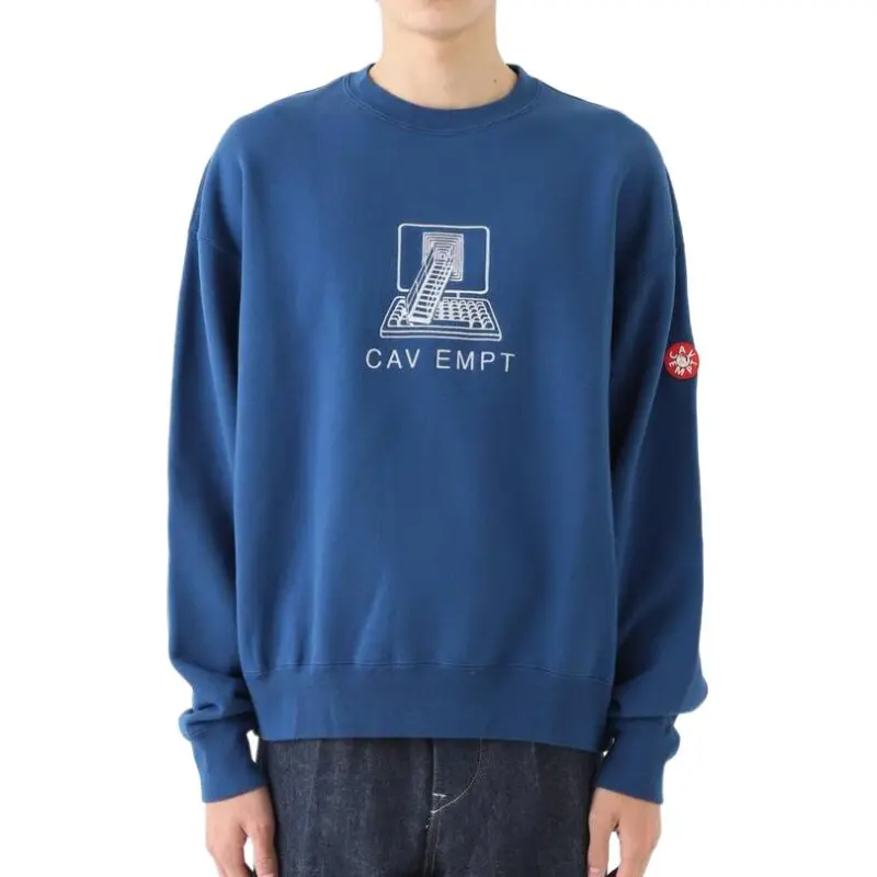 Cav Empt Sweatshirts Men Sea Blue-3