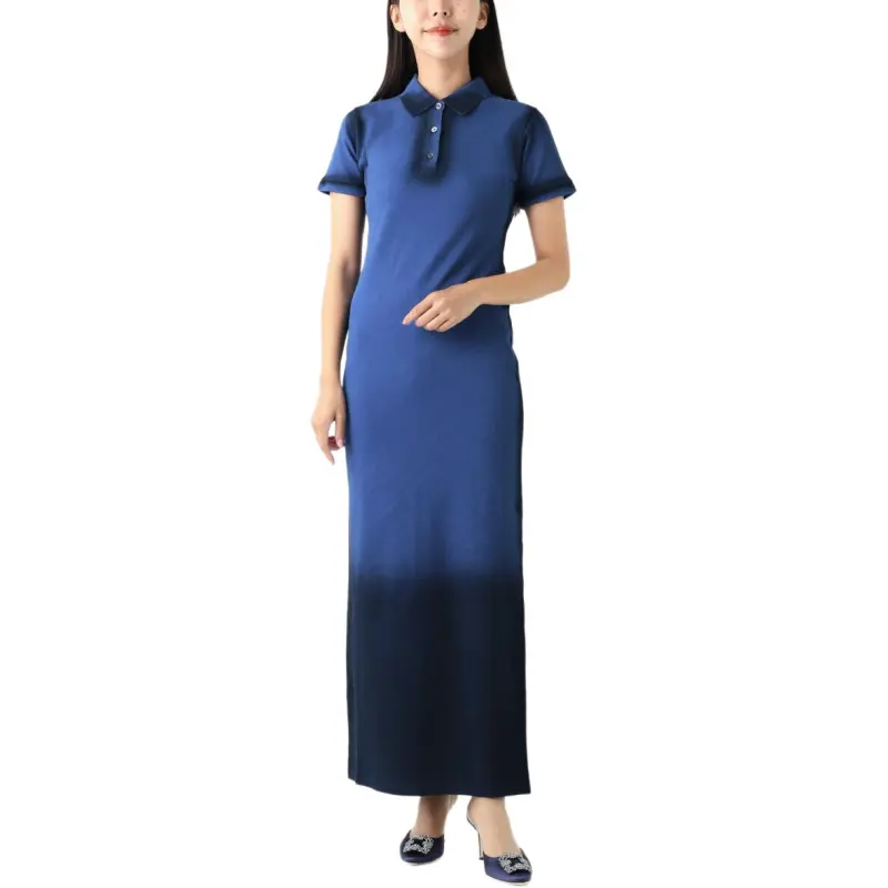 LOEWE Polo Dress 'Greek Blue'-5