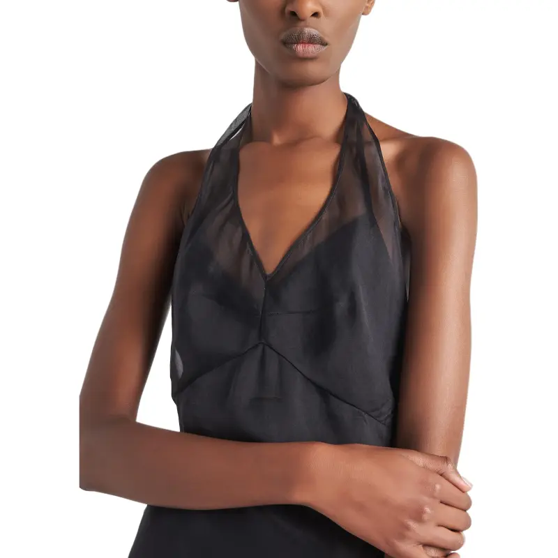 PRADA Sleeveless Dress Women's Black-1