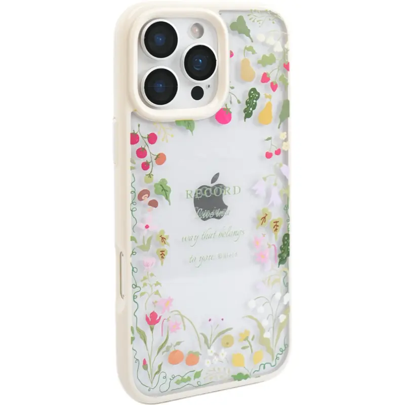 Wei Xin Acrylic Material Fruiting Garden Edge Phone Cases Compatible With IPhone 16/15 Pro Max/Apple 13/14 Pro/Max-1