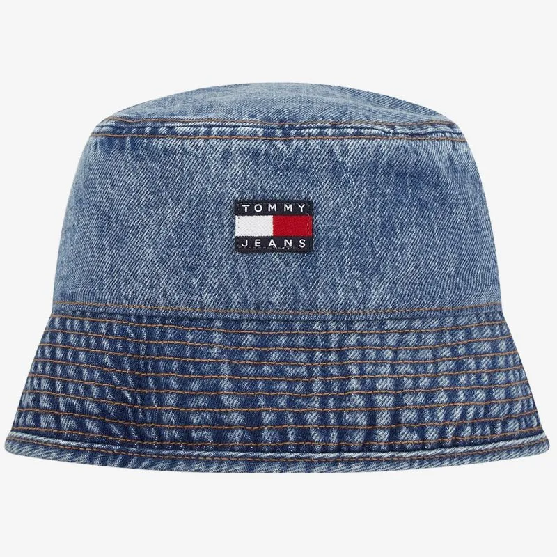 Tommy Hilfiger Cotton Bucket Hats Men's Denim Blue-2