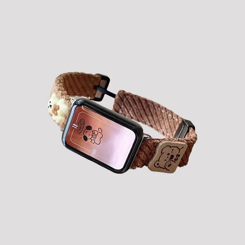 Mr. Strap Xiaomi Compatibility Watch Band 145~210mm Corduroy Material-2