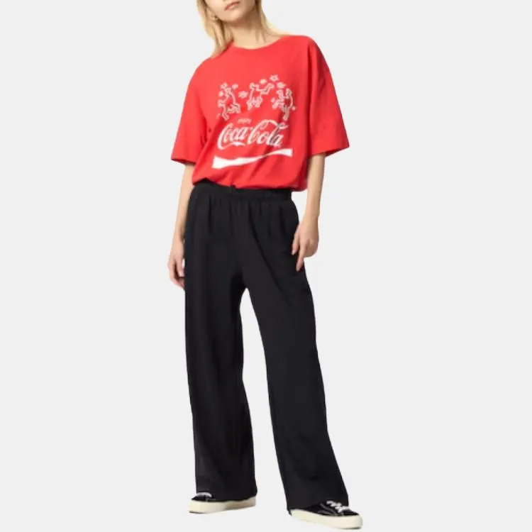 Keith Haring X Coca cola X UNIQLO Keith Haring X Coca Cola Collaboration T Shirts Unisex Red-3