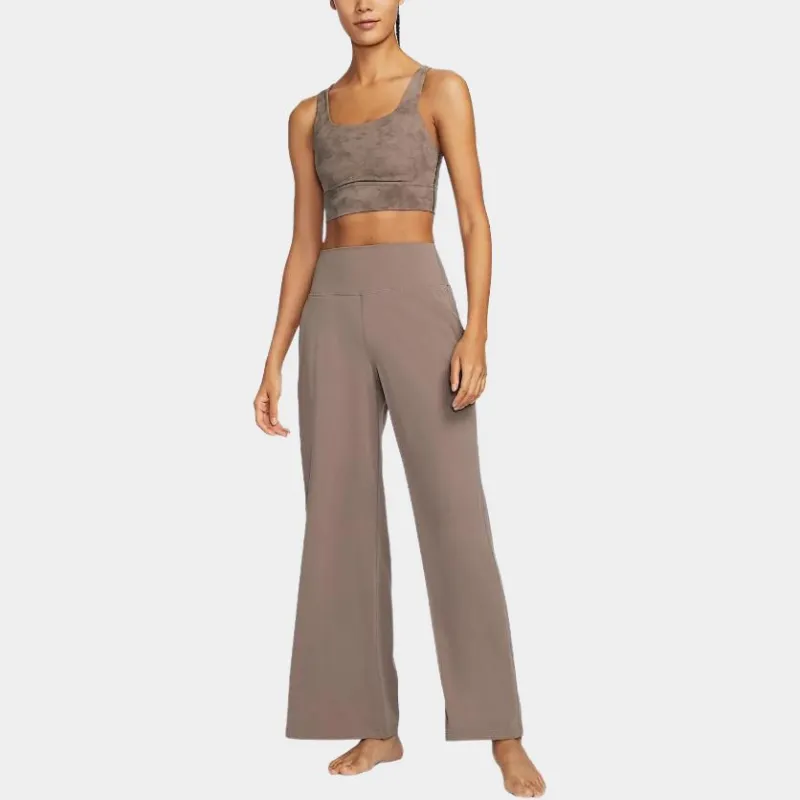 Nike ZenvyDri-Fit Casual Pants Women's Ferret Brown/White-1
