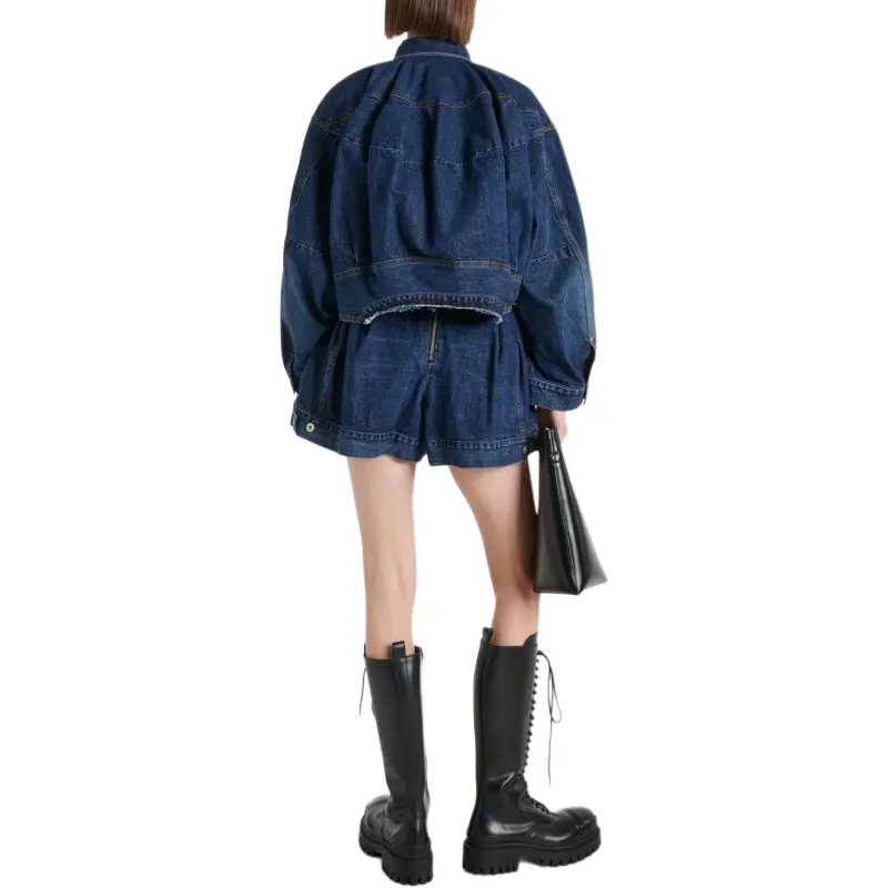 Sacai Raw cut Hem Denim Jacket-3