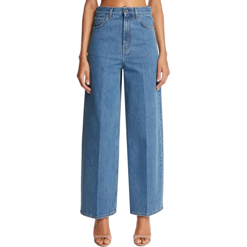 TOTEME High-Waisted Wide-Leg Jeans-2