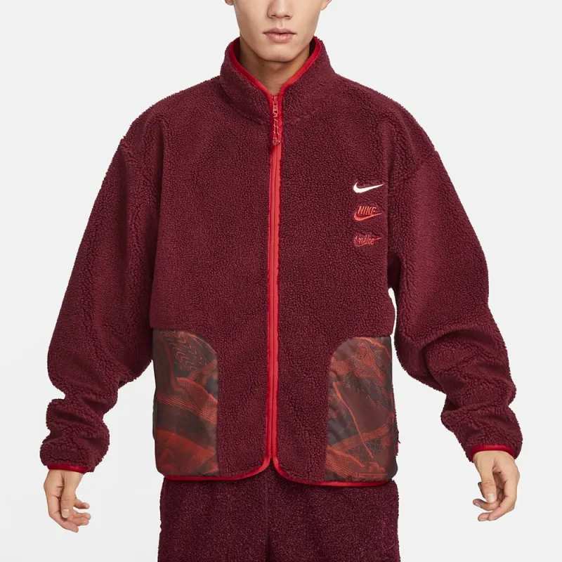 Nike FW23 Velvet feel Coat Men's Red Team - POIZON Nike FW23 Velvet feel Coat Men's Red Team - POIZON