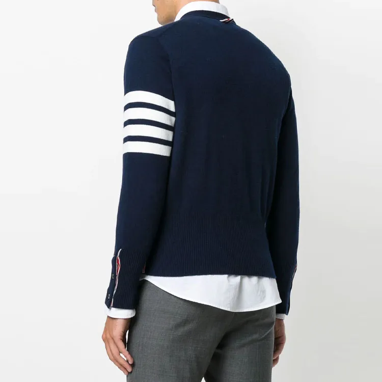 THOM BROWNE 4 Bar Stripe Cardigan-2