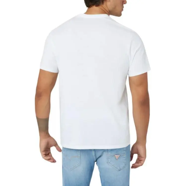 GUESS T Shirts Men White-1