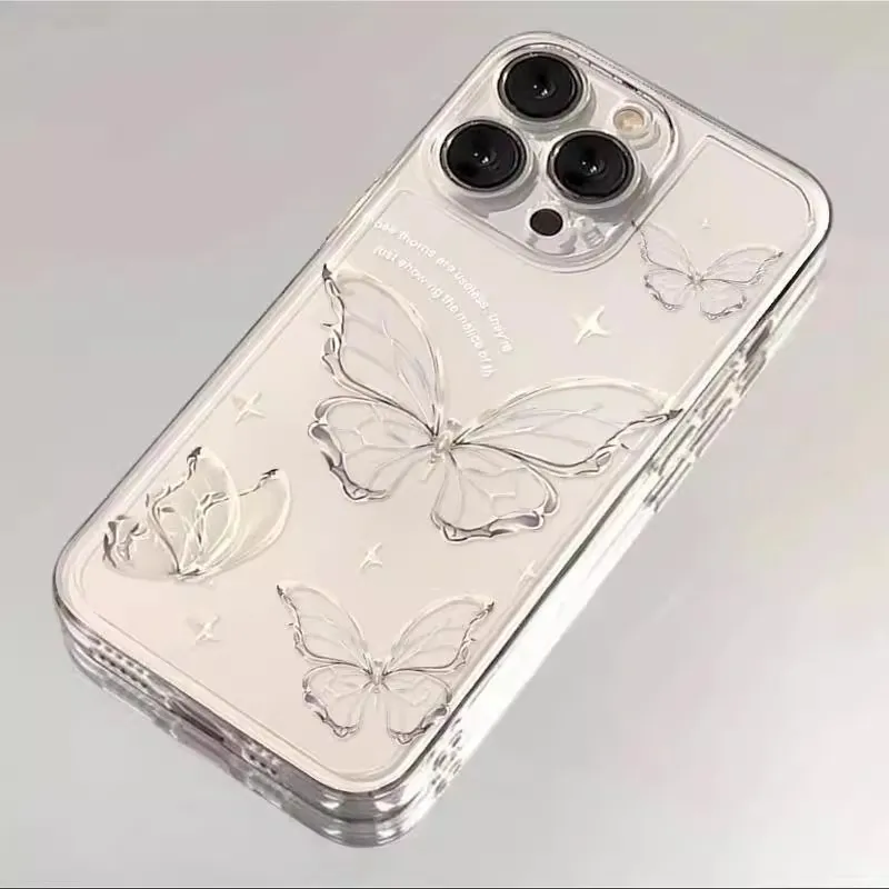 Wei Xin TPU Material Butterfly Space Shell Phone Cases Compatible With IPhone 16/15 Pro Max/Apple 13/14 Pro/Max-1
