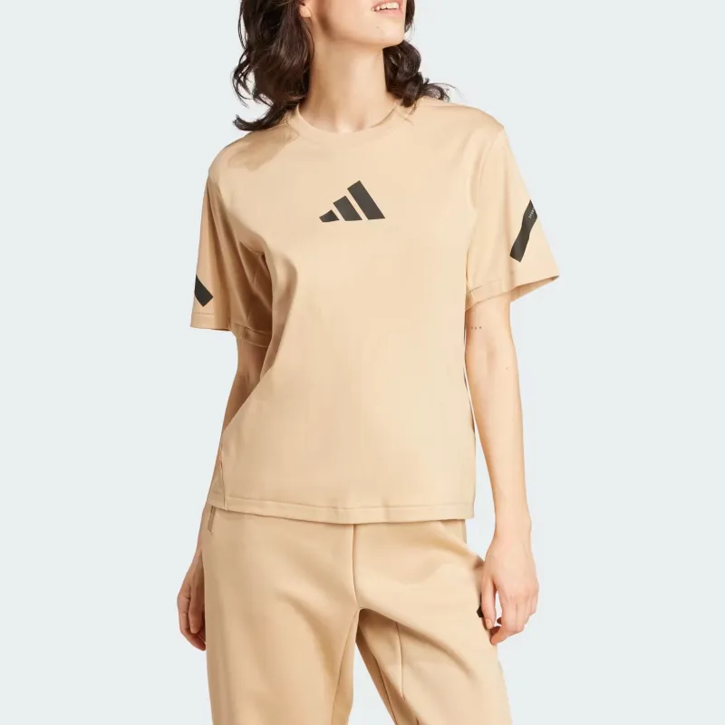 Adidas Women's Z.N.E. T Shirt Magic Beige-1