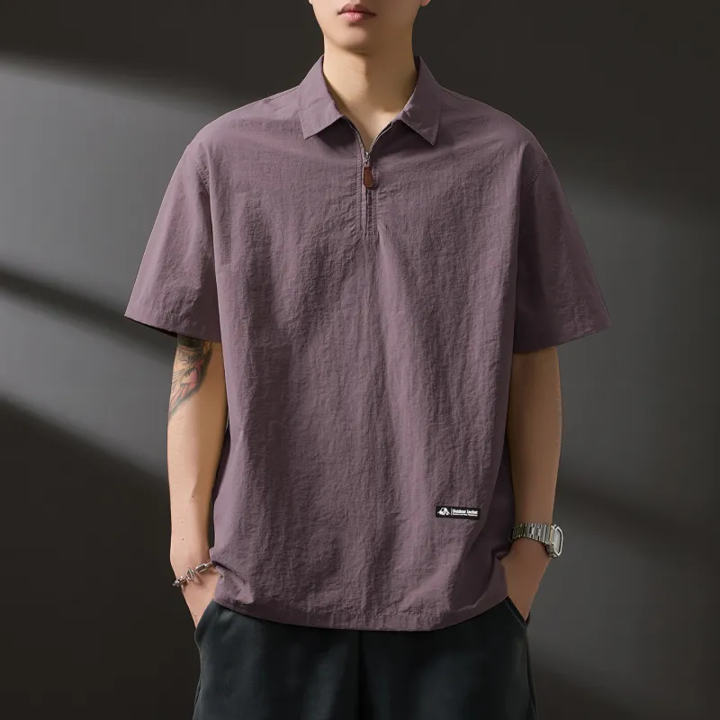 WOOD SOON Trendy Brand Casual Outdoor Shirt Short Sleeved Coat Unisex-14
