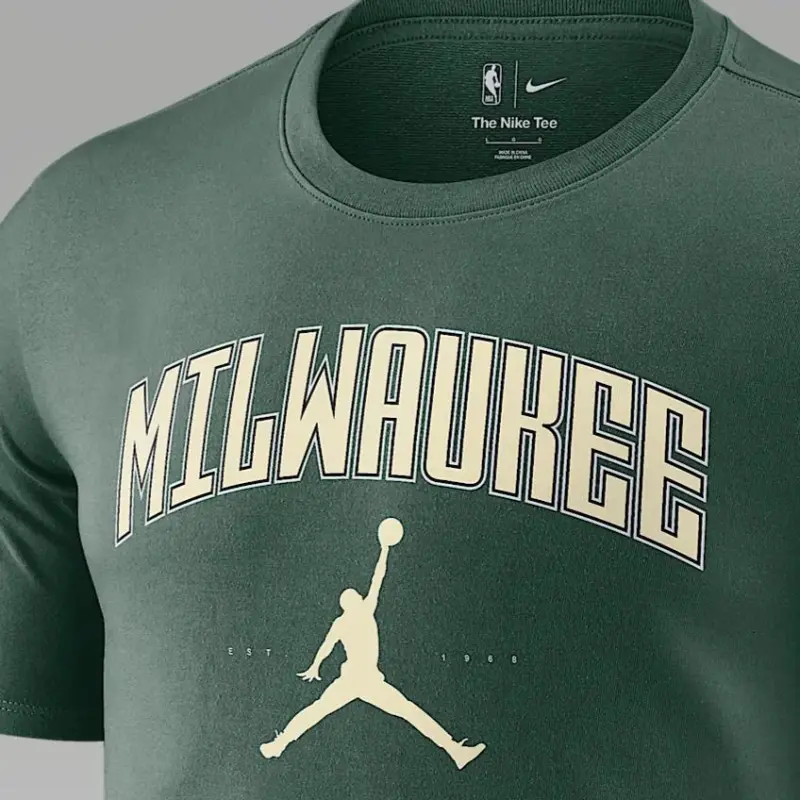Jordan Milwaukee Bucks Essential Men's Jordan Nba T Shirt-2