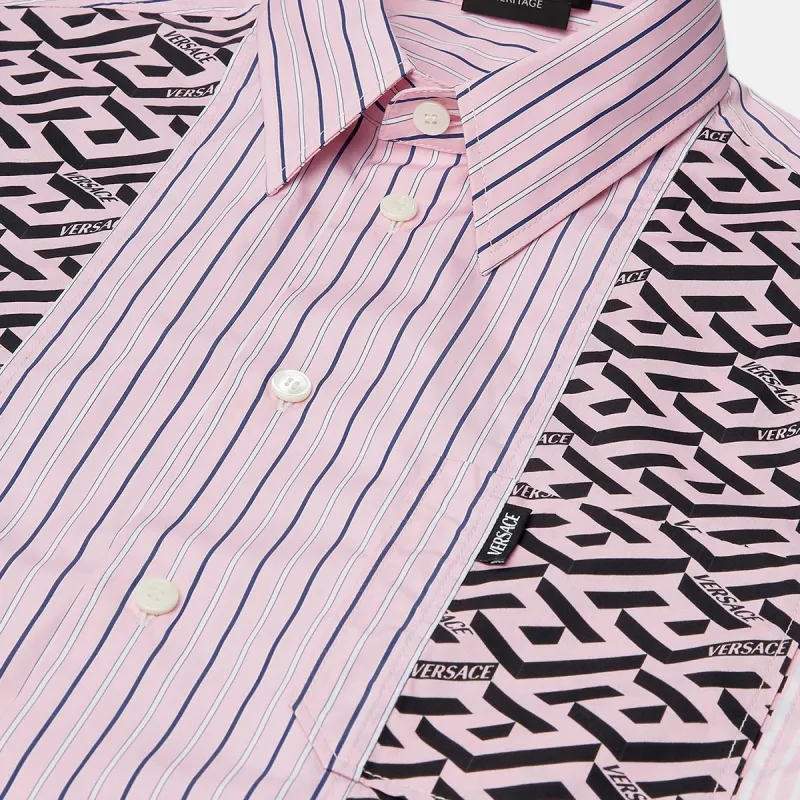 VERSACE VERSACELa Greca Shirt Men's Pink-4
