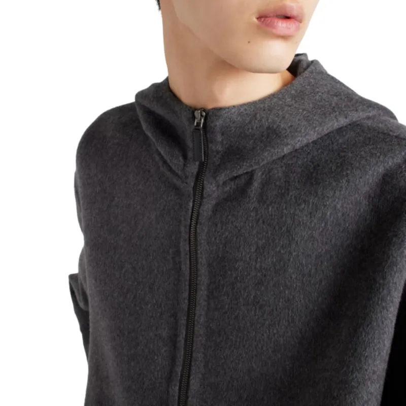 PRADA Wool Hoodie Jacket-4