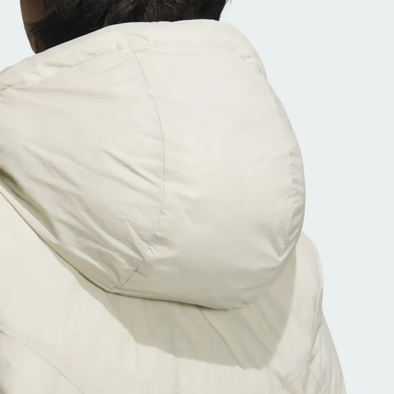 Adidas FW24 FUSTL P DJK LON Down Jacket Men's Light Sesame Earth Gray-5