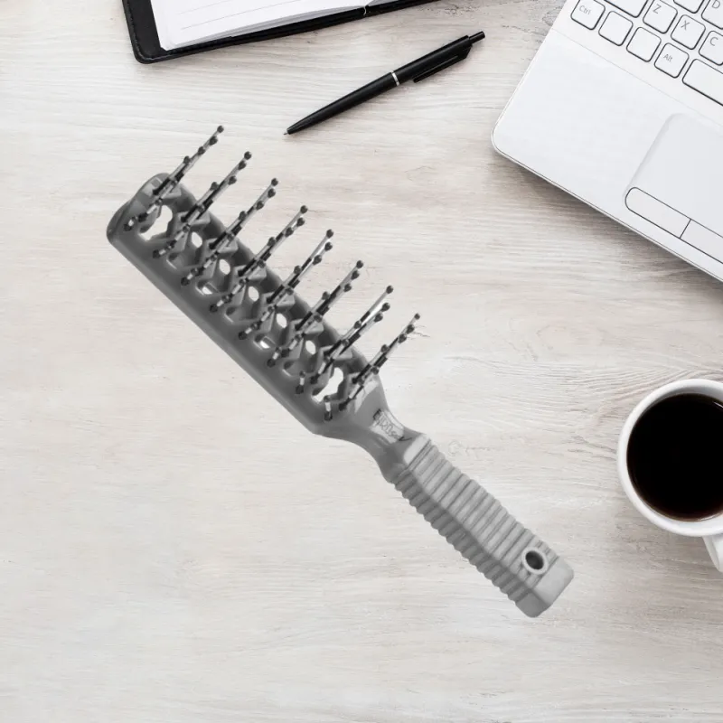 EUROSTIL Esqueleto Tunnel Shaped Hair Brush Comb Hair 1 Pack-1