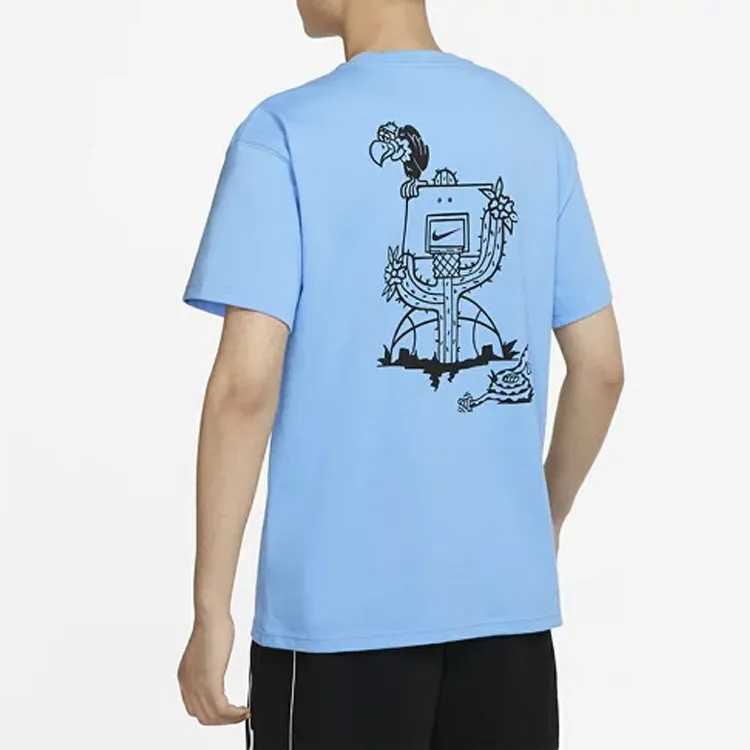 Nike T Shirts Men Blue-3