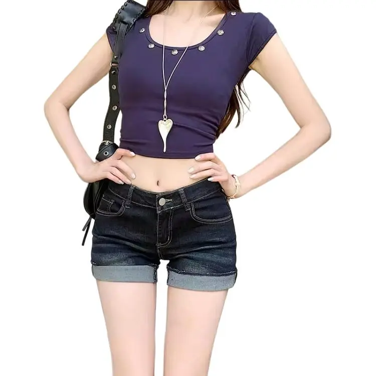 Concubine Zhu Denim Shorts Women's-1