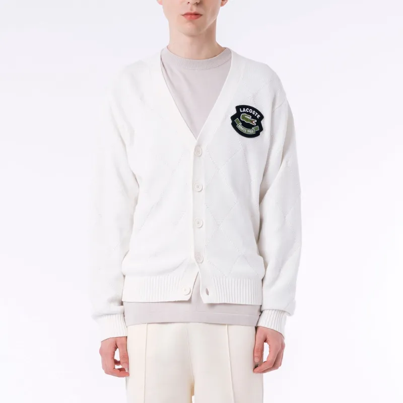 LACOSTE Knitwear Men White-3