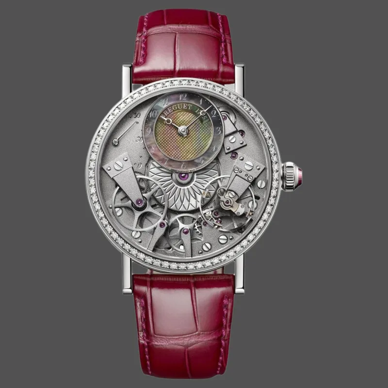 BREGUET TRADITION Automatic Mechanical Movement Women's Watch 37mm Silver Dial-3
