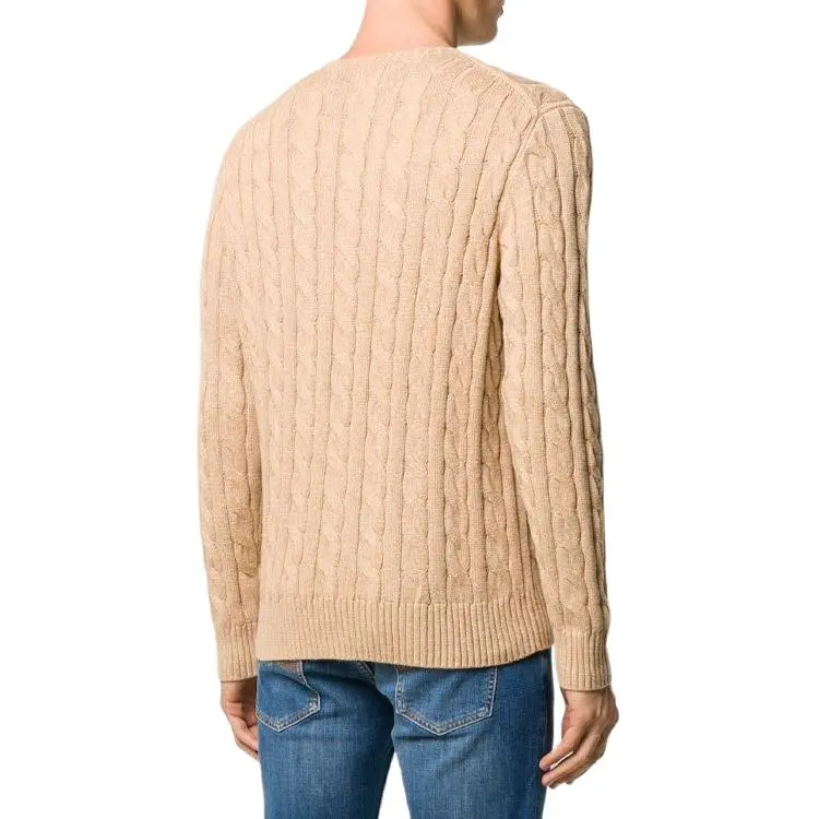 Polo Ralph Lauren Logo Embroidered Cable Knit Jumper-3