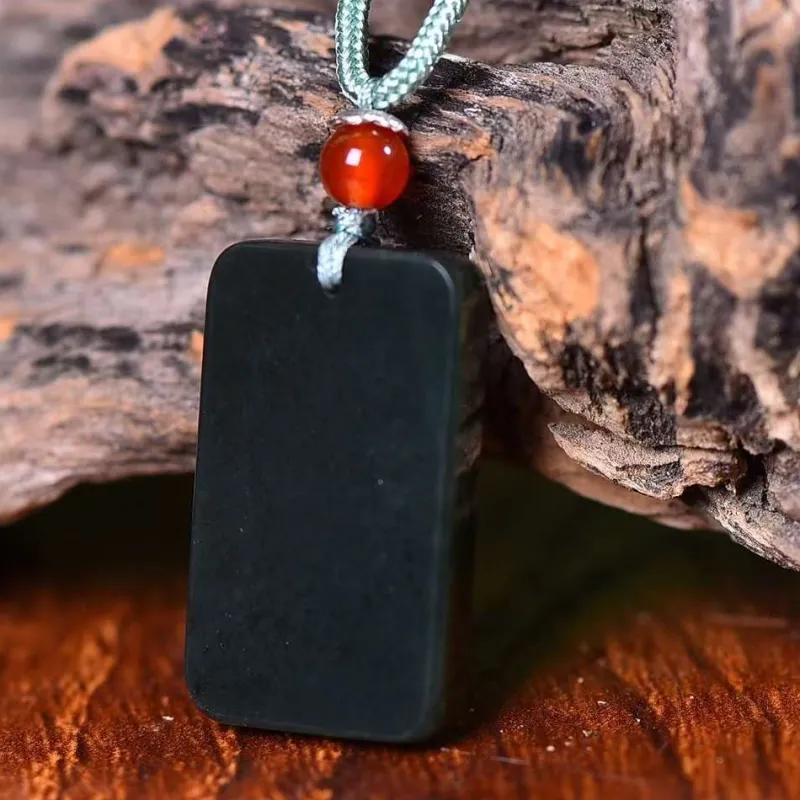 Gifts Hetian Jade Necklaces Green Jade Unisex-4