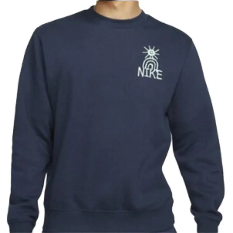 Nike Sweatshirts Men Dark Navy Blue-4