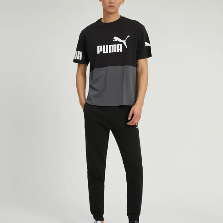 PUMA JUMPSUIT T-Shirts Men Black Gray Color-4