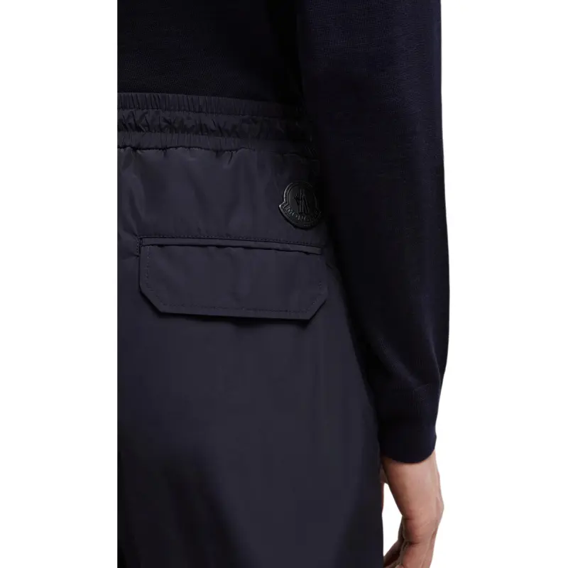 Moncler Knitted Sweatpants Men's Royal Blue Color-4