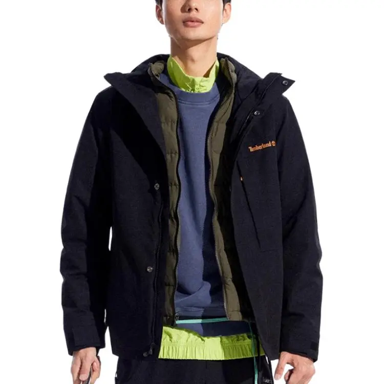 Timberland Waterproof, Breathable, And Windproof Thermal Protection Windbreaker Jacket Men's Black-5