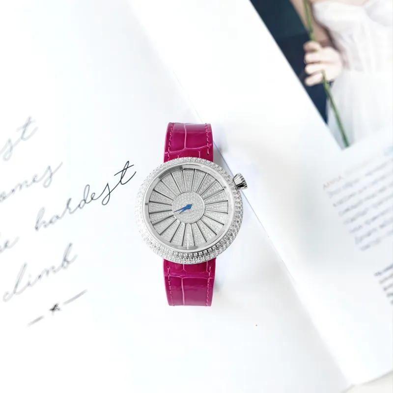 TIELBO Radiant Collection Mechanical Movement Watch Women's Watch White Dial T822L2-3