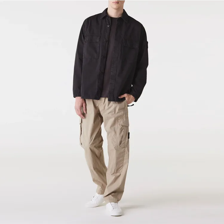 STONE ISLAND Compass logo Cargo Trousers-2