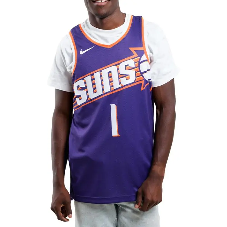 Nike Devin Booker Phoenix Suns 2023/24 Icon Edition Men's Nike Dri FIT Adv Nba Authentic Jersey-3
