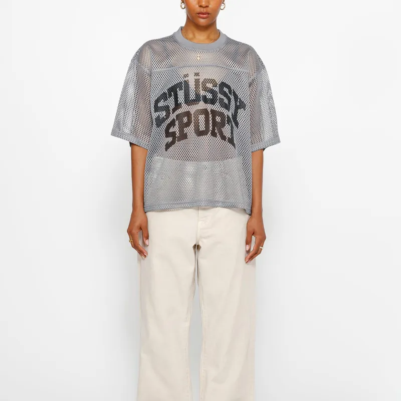 Stussy SS24 Sport Jersey Red L - POIZON