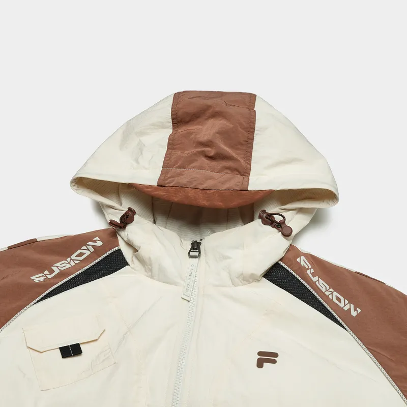 FILA FUSION URBAN TECH Puffer Jacket Women's Heather Gray Light Khaki-2