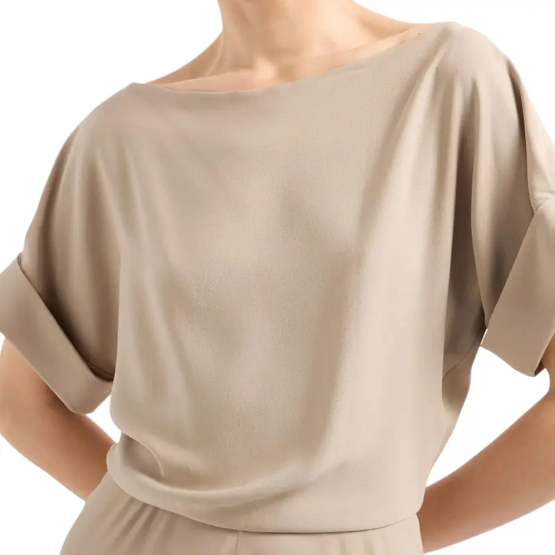 GIORGIO ARMANI Long Triple Silk Georgette Dress-3
