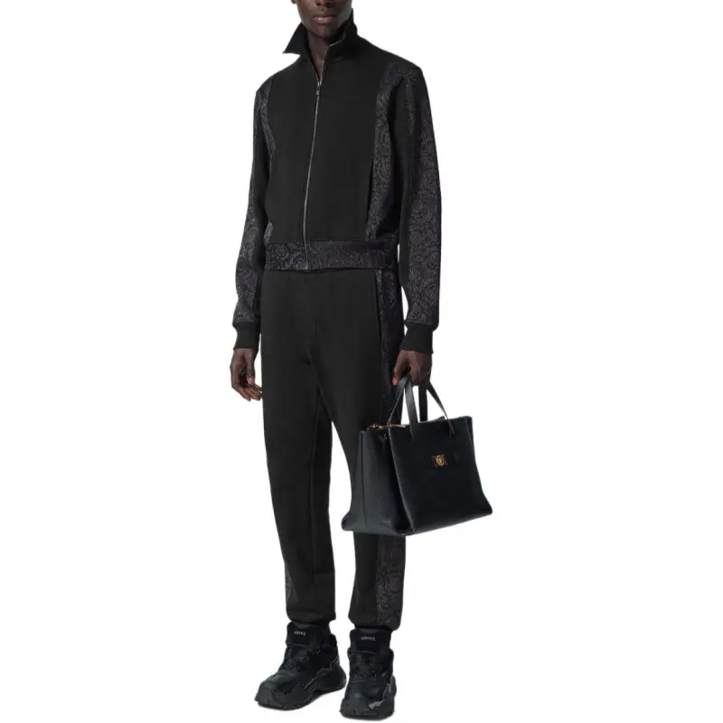 VERSACE Barocco jacquard Lurex Track Pants-1