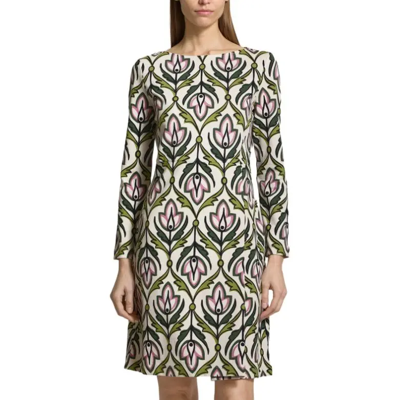 WEEKEND MaxMara Long Sleeved Dress Women's Green-1