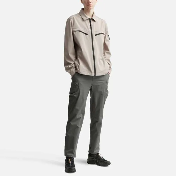 STONE ISLAND LIGHT SOFT SHELL R SERIES SOFT SHELL Jackets Coats Men's Dove Gray-2