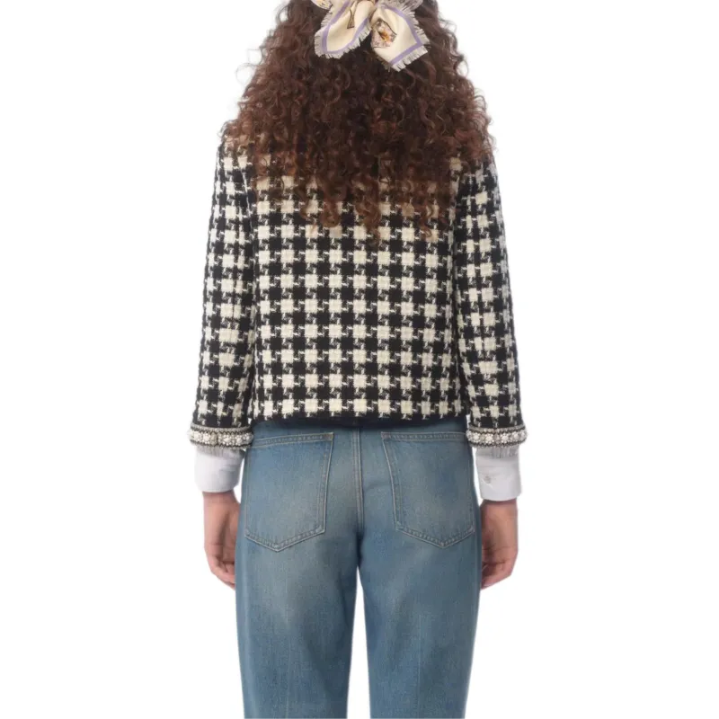 Valentino Embellished Crewneck Jacket-3