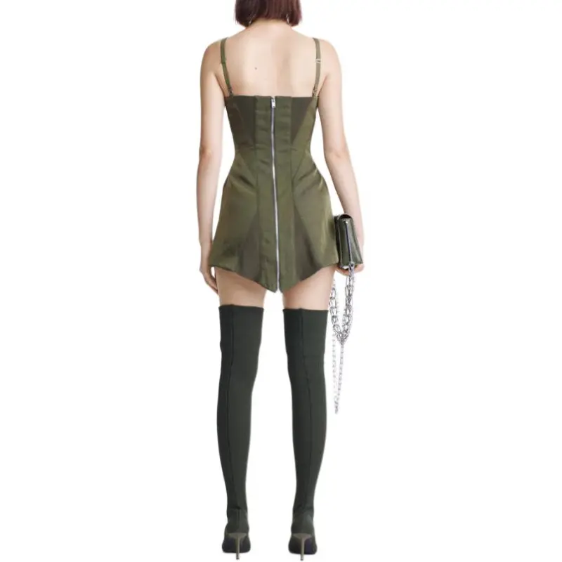 DION LEE Panelled A-line Minidress-3