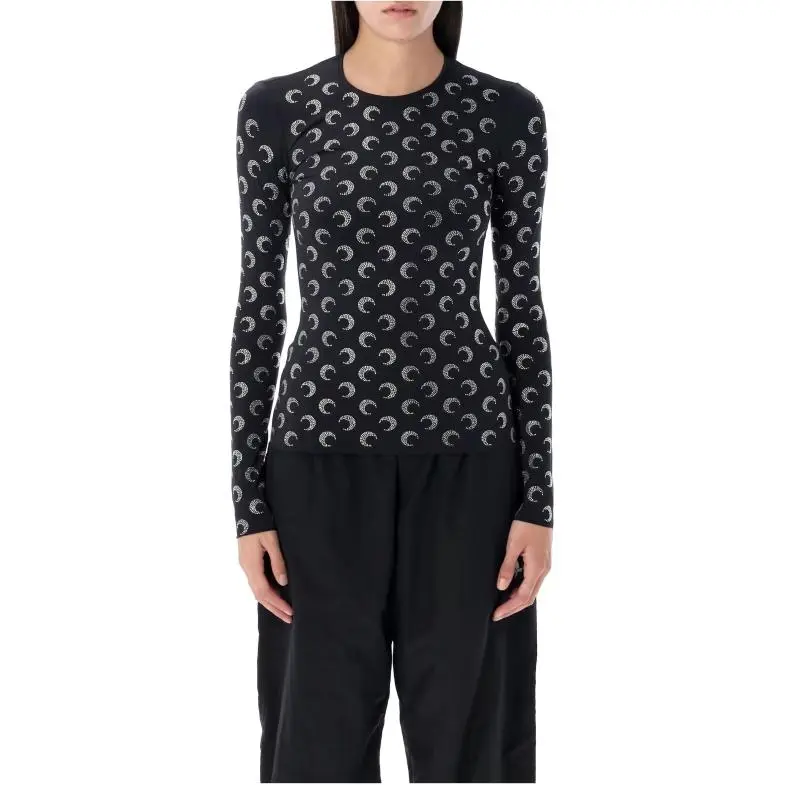 Marine Serre Moon Embellished Crewneck Top-2