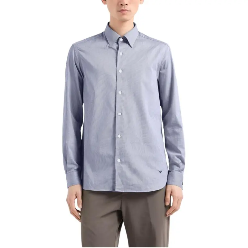 EMPORIO ARMANI SS25 Shirt Men's Marine Blue-1