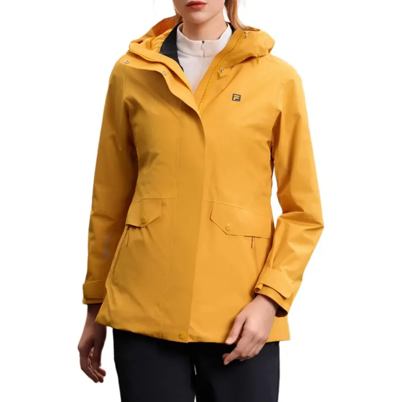 FILA EXPLORER Jackets Coats Women's Tangerine Peel Yellow-4