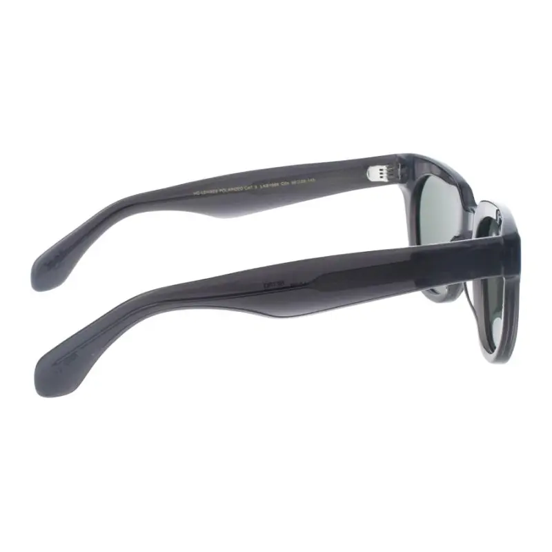 LOOK Acetate Round Sunglasses Women's Black-1