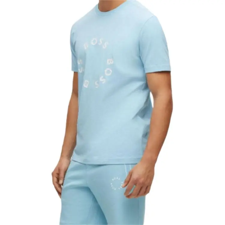 HUGO BOSS T Shirts Men Light Blue-4