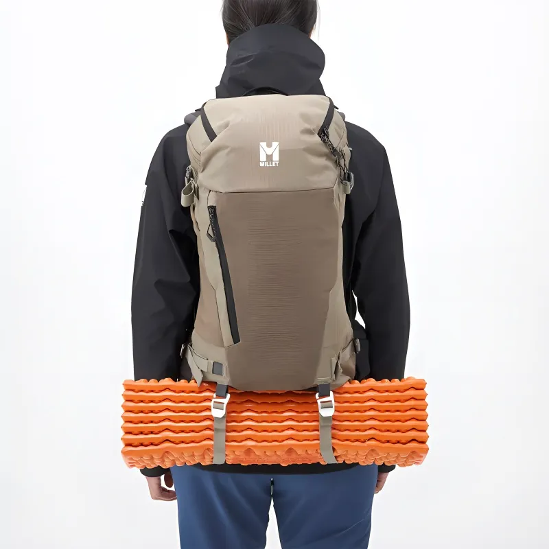 MILLET Recycled Polyamide Outdoor Hiking Bag Backpack Unisex Light Brown-2