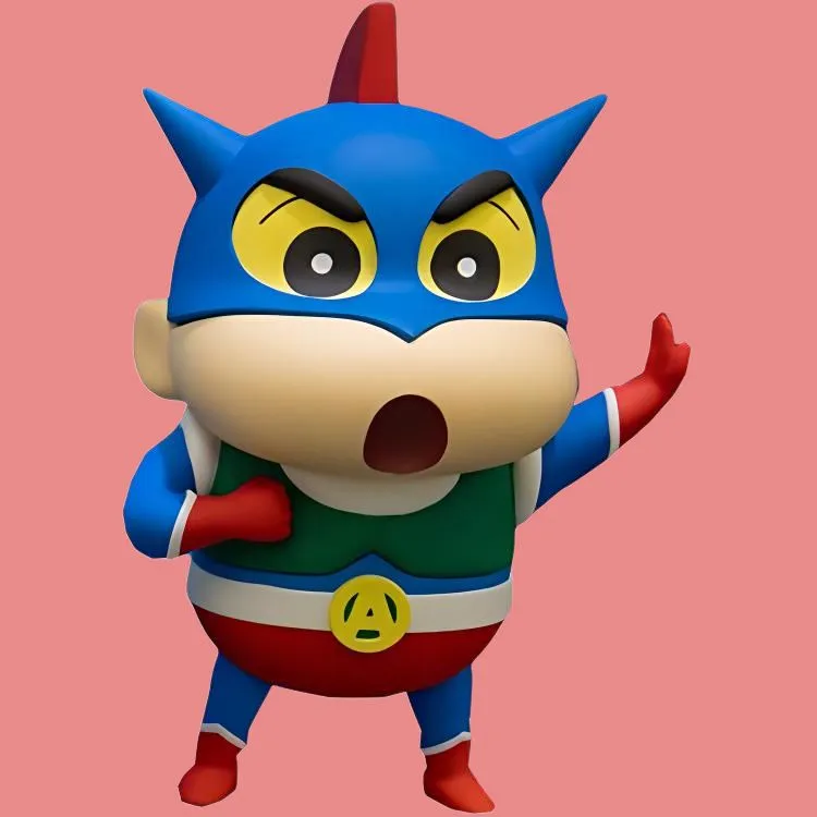 BANPRESTO Shinnosuke Nohara Crayon Shin chan Transformation Shin Chan 1 Action Kamen Style Bonus Gifts-4