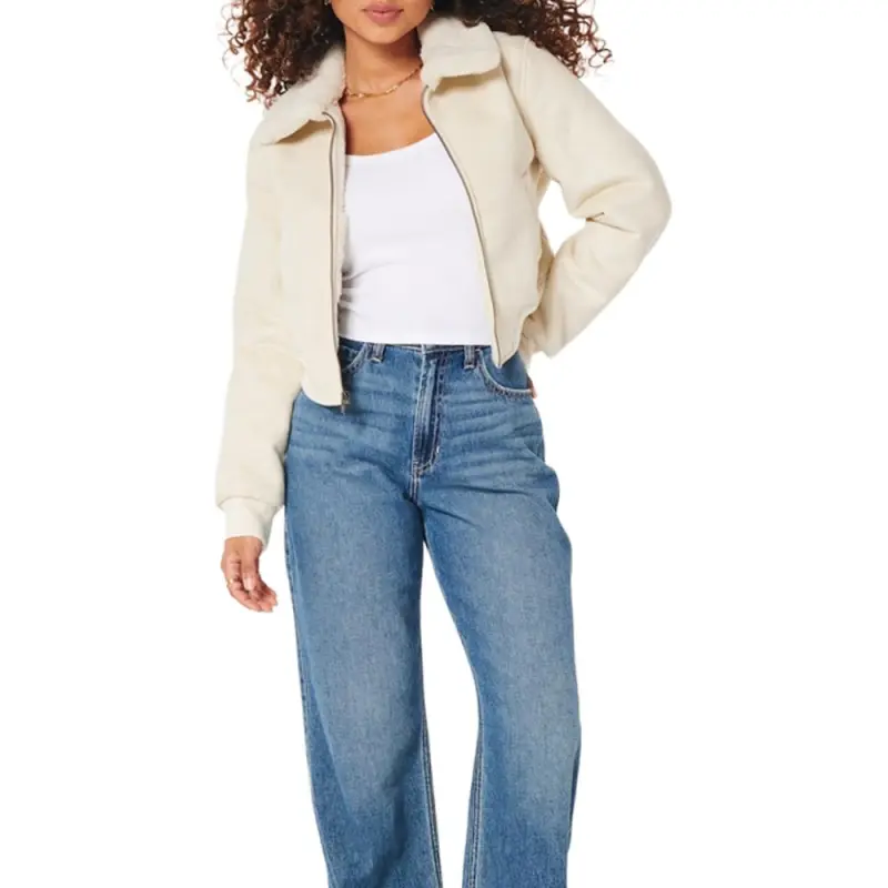 Hollister Jackets Women's Cream 178-3